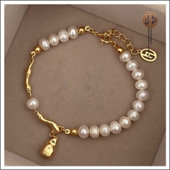 MESB-00049 Silver Bracelet With Pearl