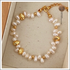 MESB-00050 Silver Bracelet With Pearl