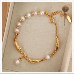 MESB-00051 Silver Bracelet With Pearl